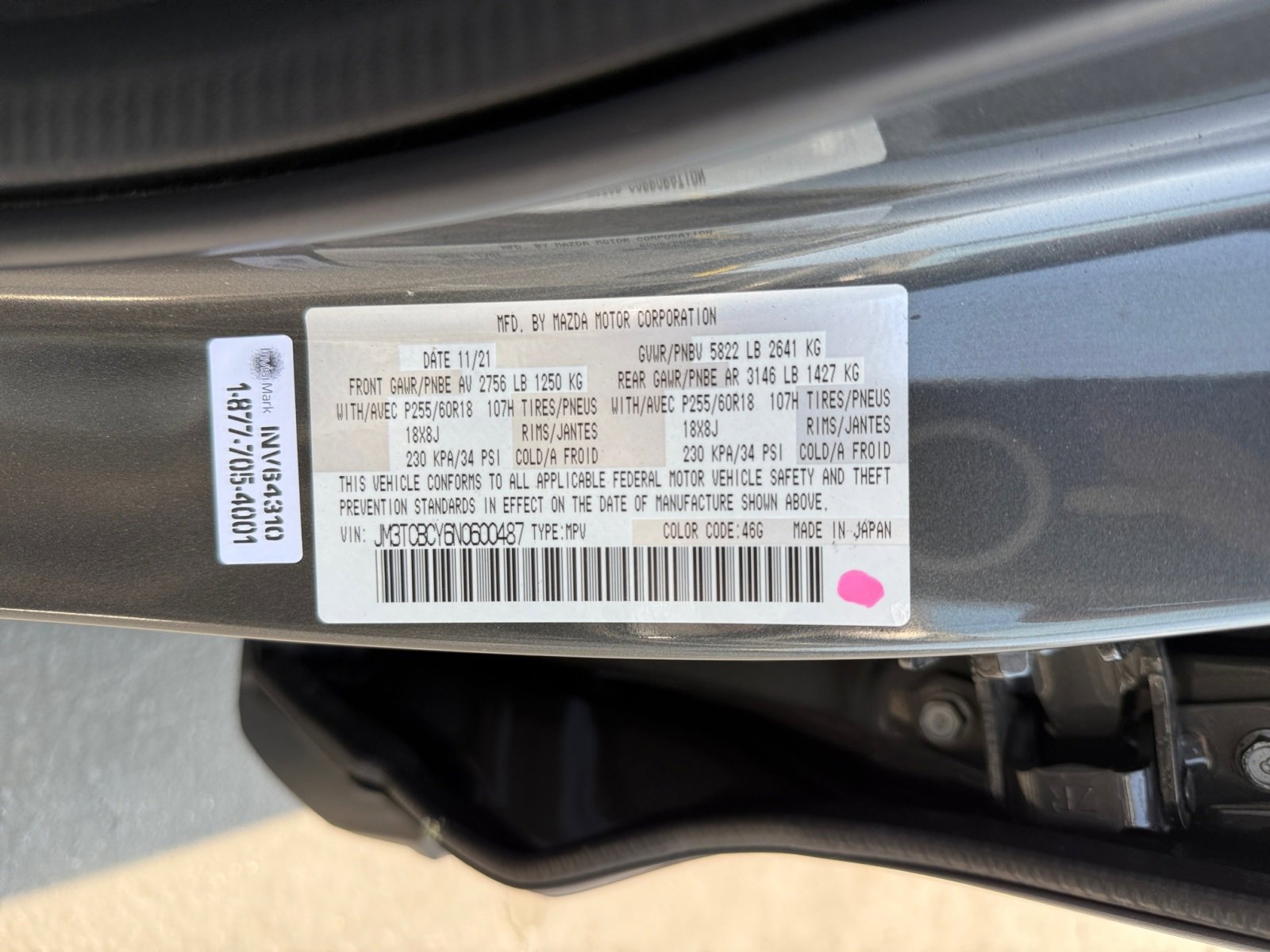 Used 2022 MAZDA CX-9 Touring image 28