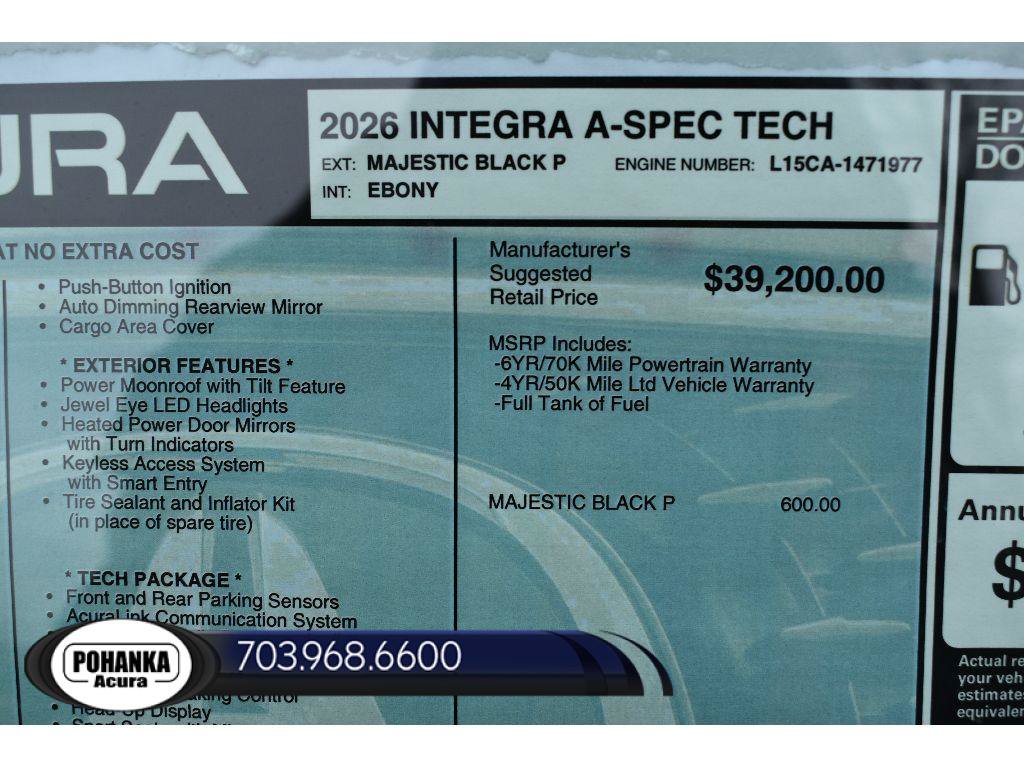 New 2026 Acura Integra A-Spec w/ Technology Package FWD image 36