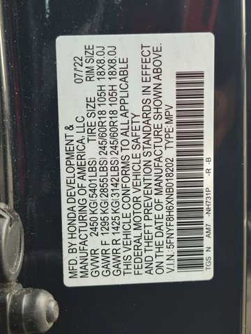 Certified 2022 Honda Passport TrailSport image 26