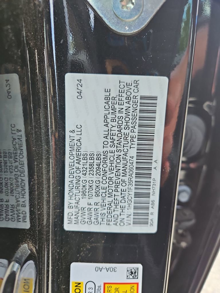 Certified 2024 Honda Accord EX image 34