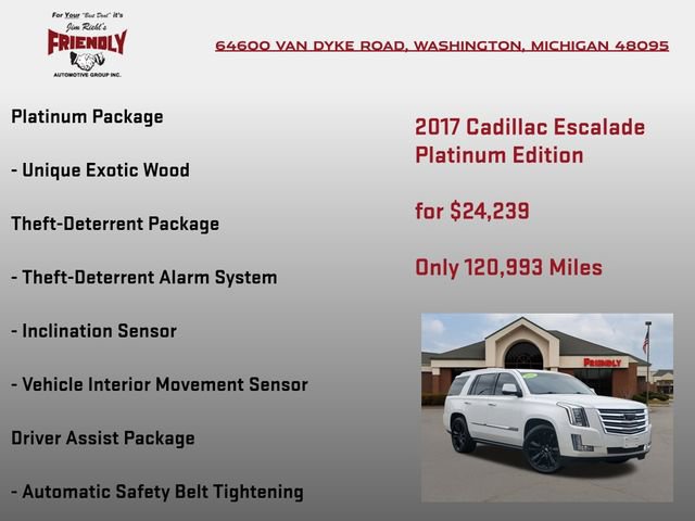 Used 2017 Cadillac Escalade Platinum image 10