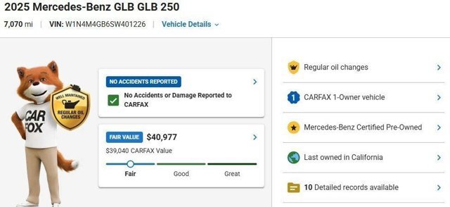 Used 2025 Mercedes-Benz GLB 250 image 3