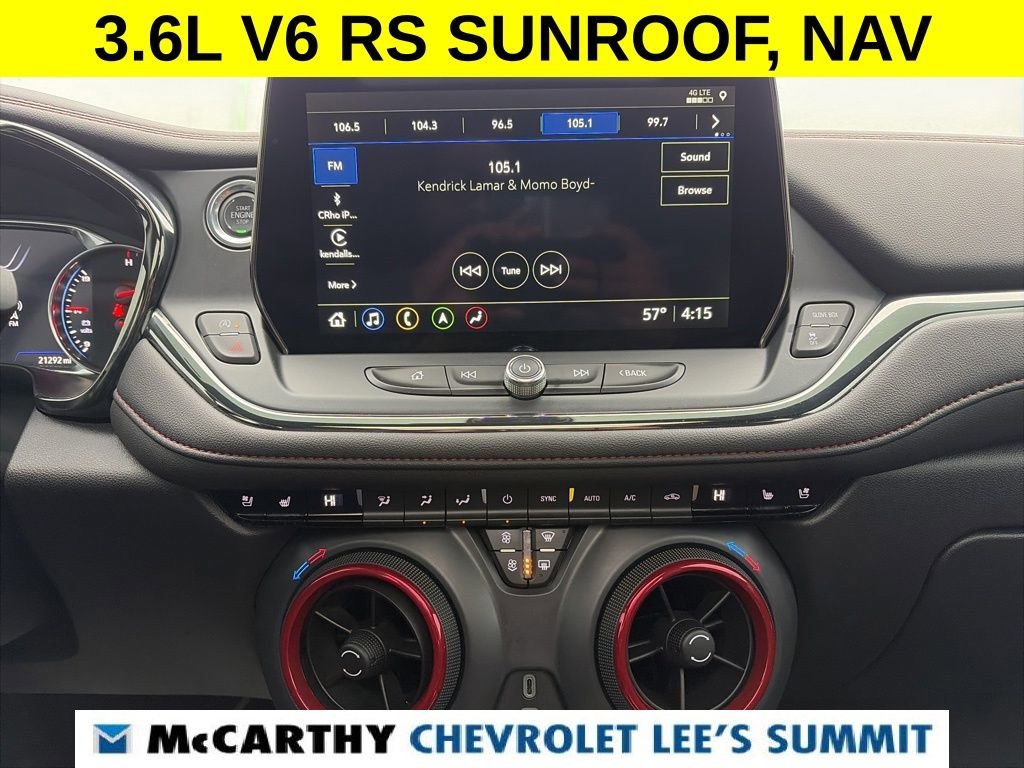 Certified 2024 Chevrolet Blazer RS w/ Driver Confidence II Package image 8