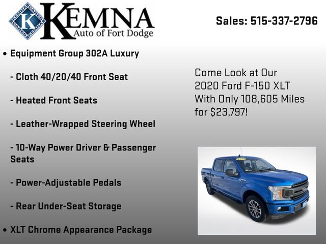 Used 2020 Ford F150 XLT w/ Equipment Group 302A Luxury image 13