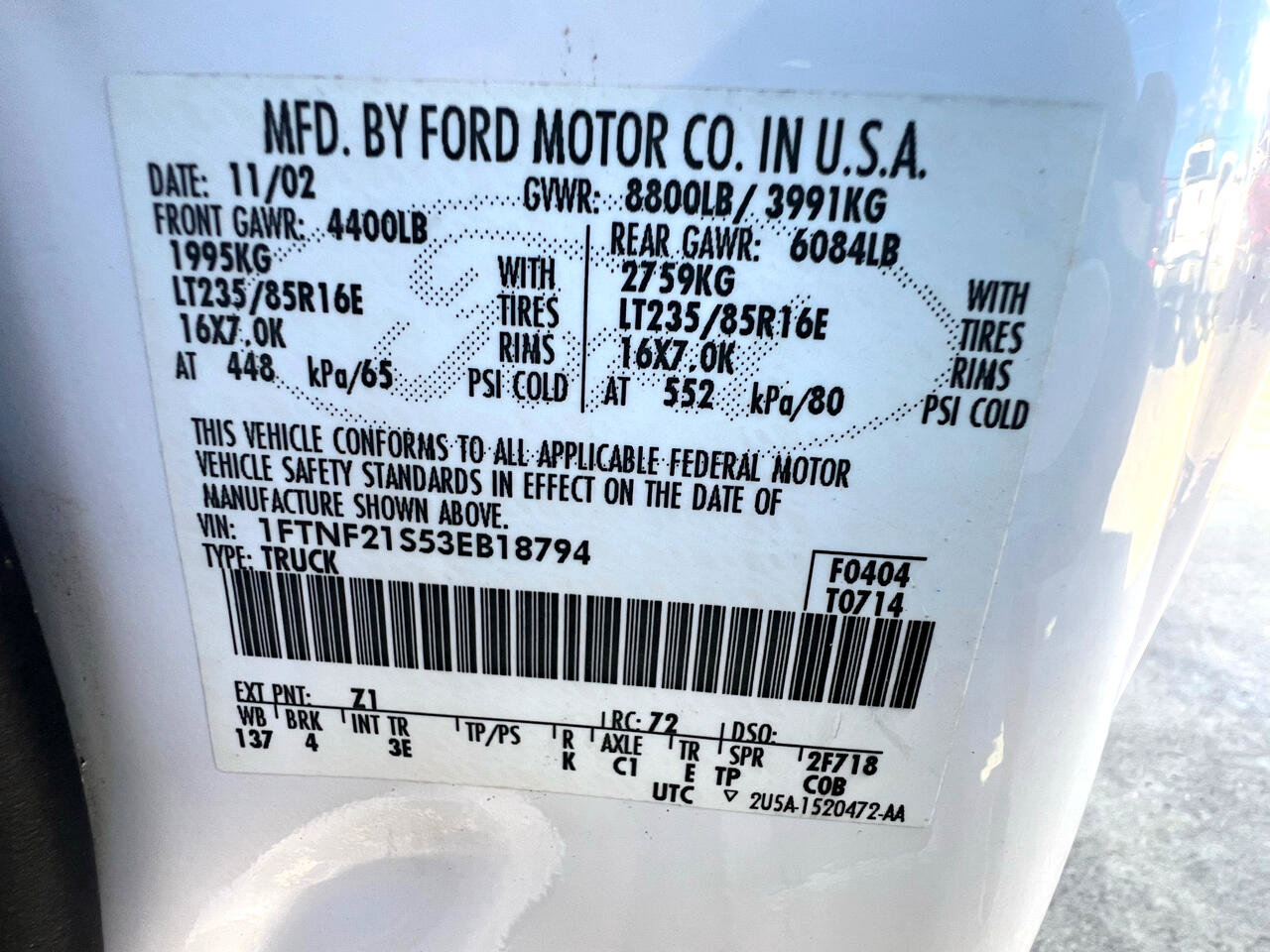 Used 2003 Ford F250 XL image 20