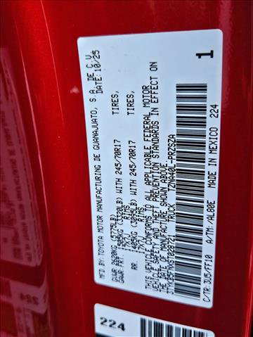 New 2025 Toyota Tacoma SR5 image 17