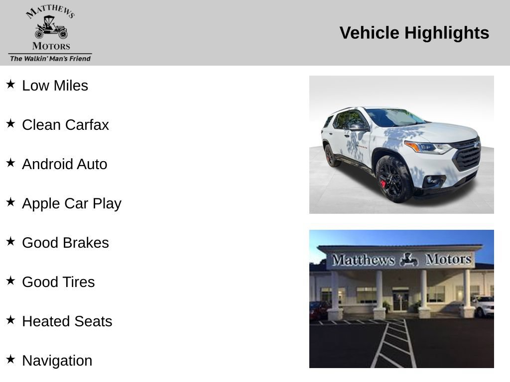 Used 2021 Chevrolet Traverse Premier w/ Redline Edition FWD image 12