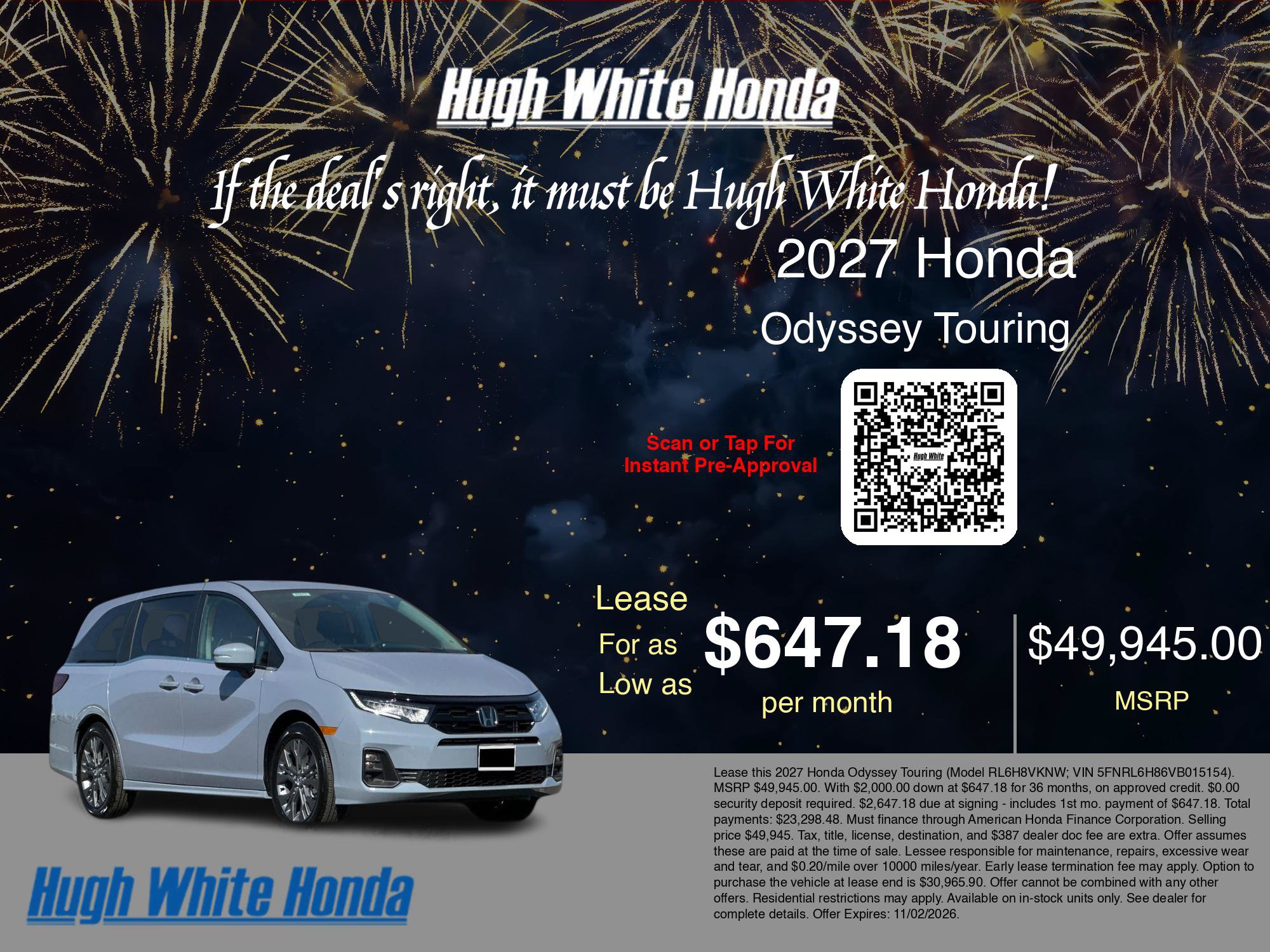 New 2027 Honda Odyssey Touring image 5
