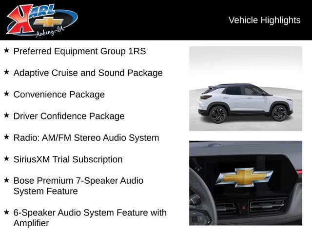 New 2026 Chevrolet TrailBlazer RS w/ Convenience Package AWD/4WD image 3