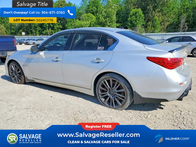 Used 2017 INFINITI Q50 Red Sport 400 AWD/4WD image 3