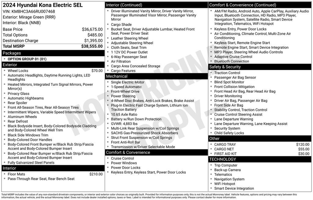 Certified 2024 Hyundai Kona SEL image 31