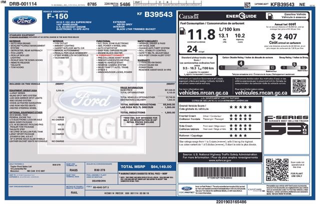 Used 2019 Ford F150 Lariat w/ Equipment Group 502A Luxury AWD/4WD image 13