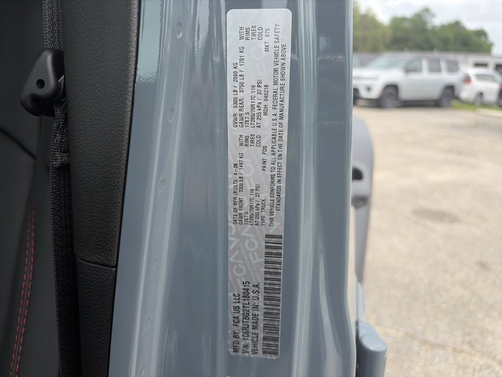 New 2026 Jeep Gladiator Sport AWD/4WD image 35