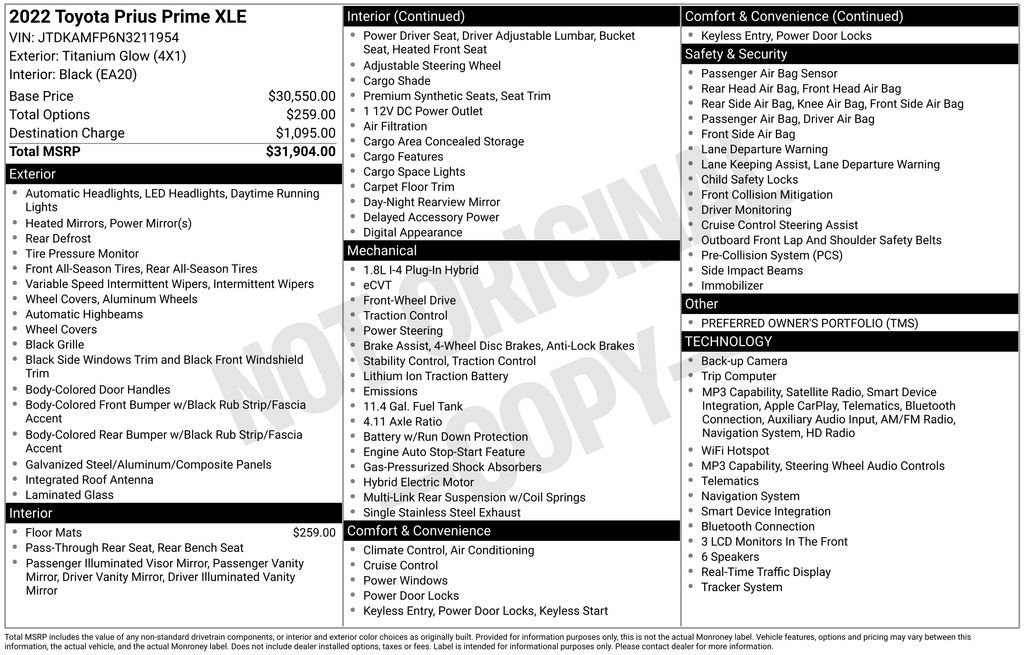 Used 2022 Toyota Prius Prime XLE FWD image 33