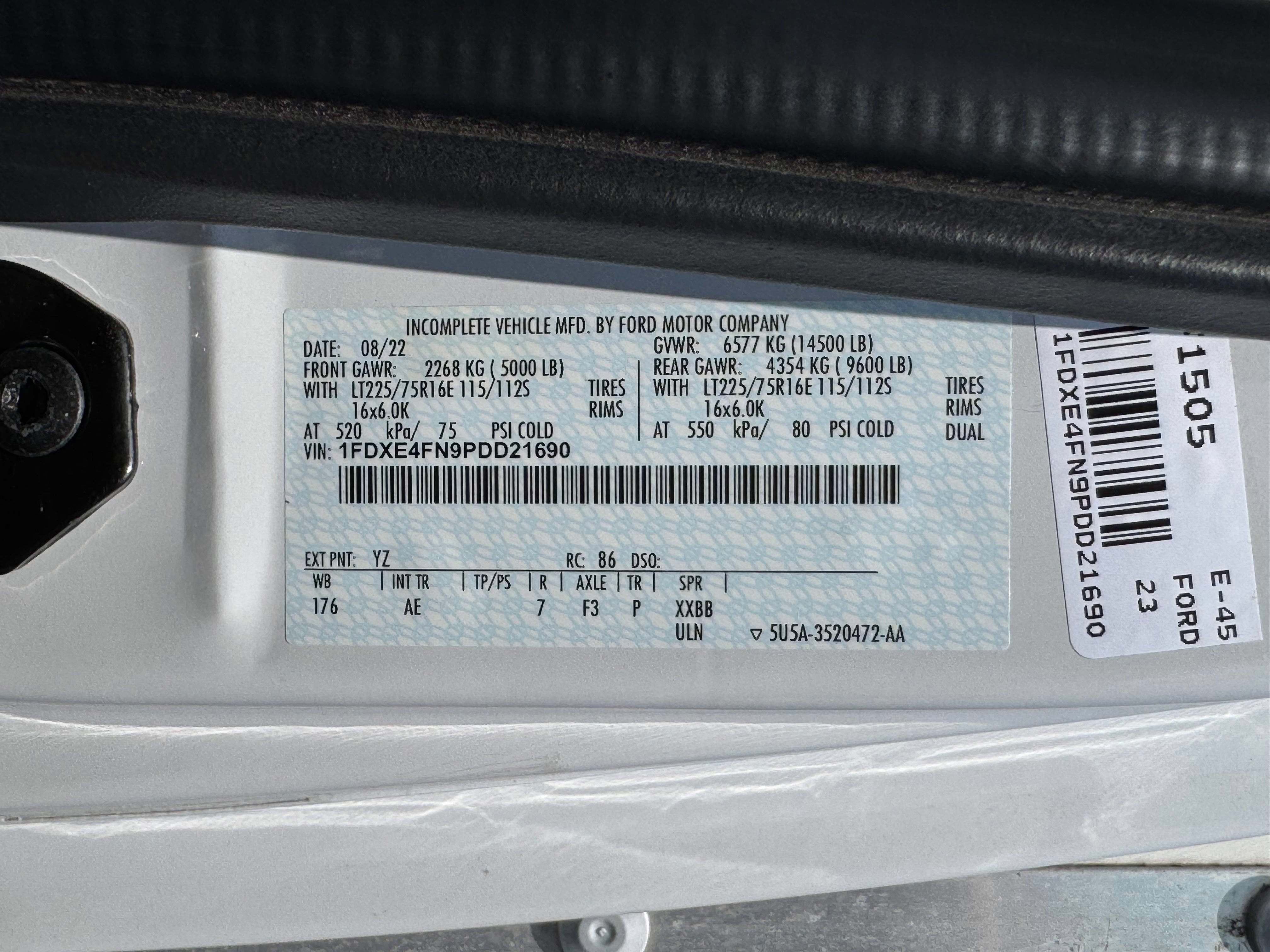 Used 2023 Ford E-450 and Econoline 450 Super Duty w/ Power Windows & Locks Group RWD image 22