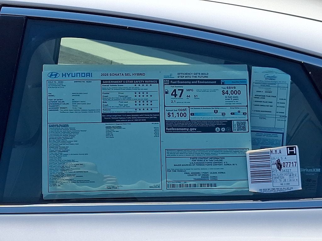 New 2025 Hyundai Sonata SEL FWD image 18