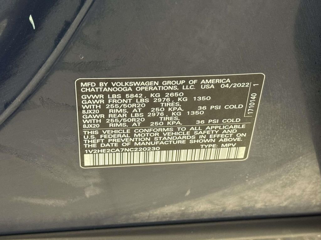 Used 2022 Volkswagen Atlas Cross Sport SE image 30