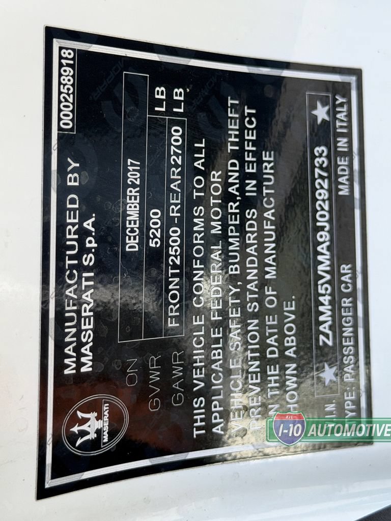 Used 2018 Maserati GranTurismo Sport RWD image 32