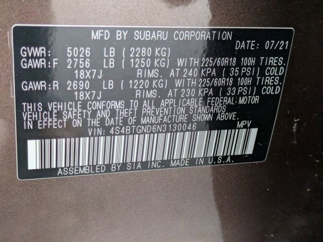 Used 2022 Subaru Outback Limited XT image 35