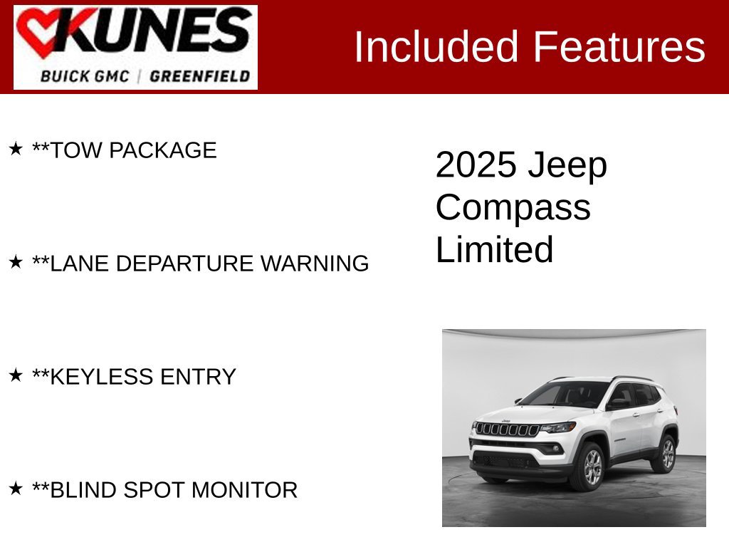 Used 2025 Jeep Compass Limited AWD/4WD image 3