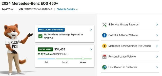 Certified 2024 Mercedes-Benz EQS 450+ Sedan image 3