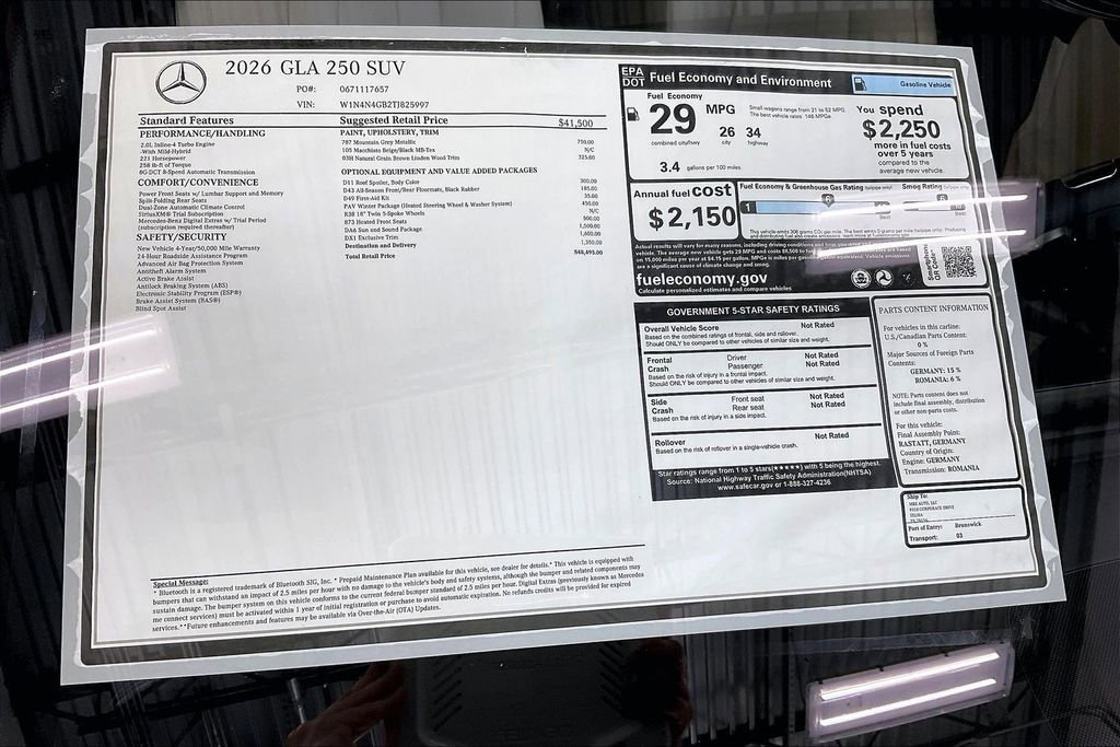 New 2026 Mercedes-Benz GLA 250 image 38