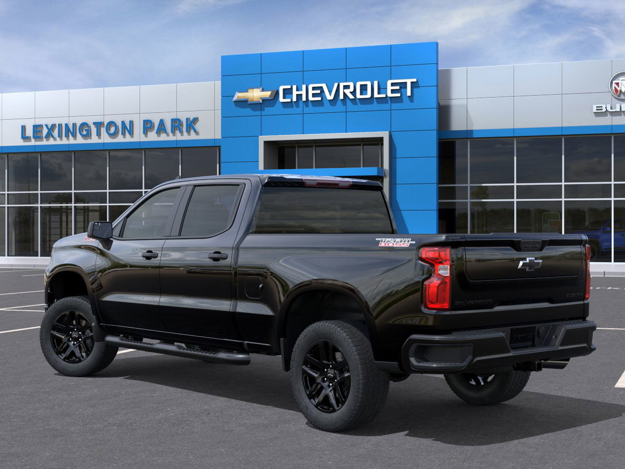 New 2026 Chevrolet Silverado 1500 Custom Trail Boss w/ Turbomax Blackout Package image 3