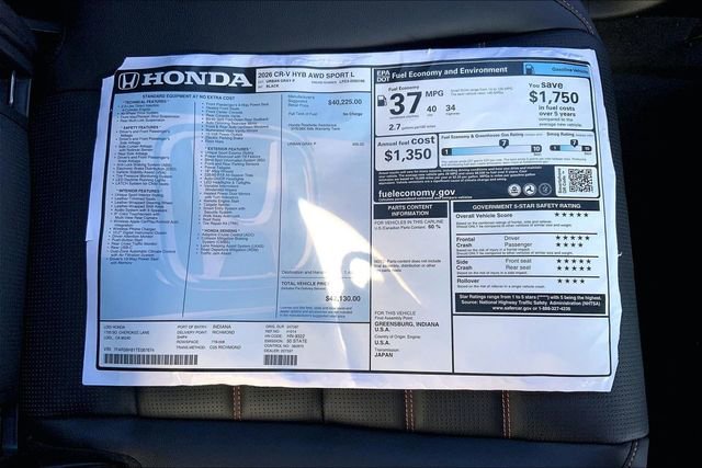 New 2026 Honda CR-V Sport-L image 13