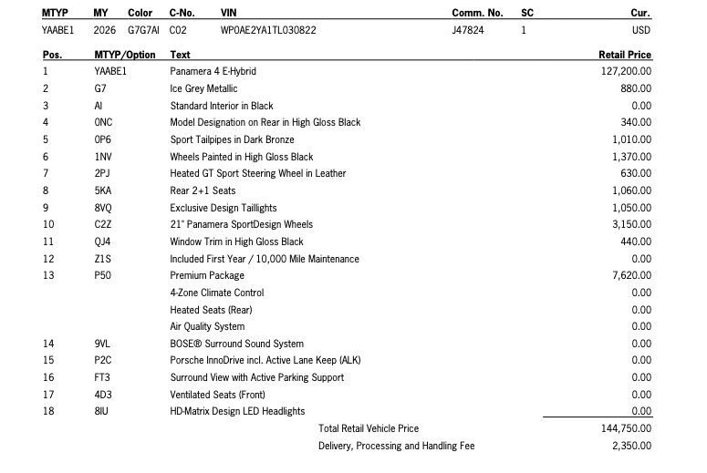 New 2026 Porsche Panamera 4 image 46