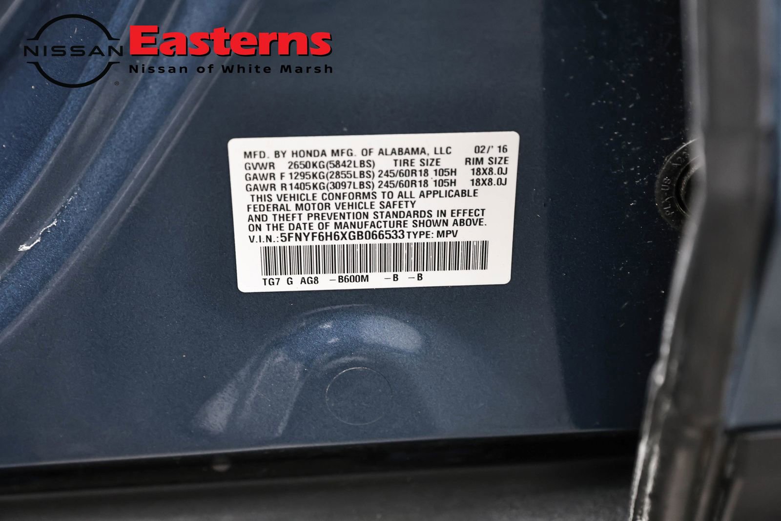 Used 2016 Honda Pilot EX-L image 35