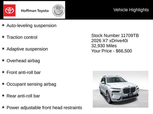 Used 2026 BMW X7 xDrive40i AWD/4WD image 30