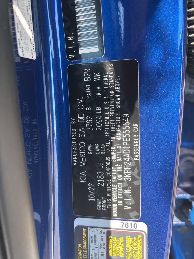 Certified 2023 Kia Forte LXS FWD image 13