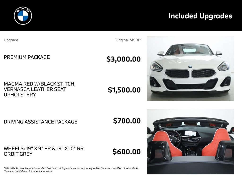 Certified 2023 BMW Z4 sDrive30i w/ Premium Package RWD image 4