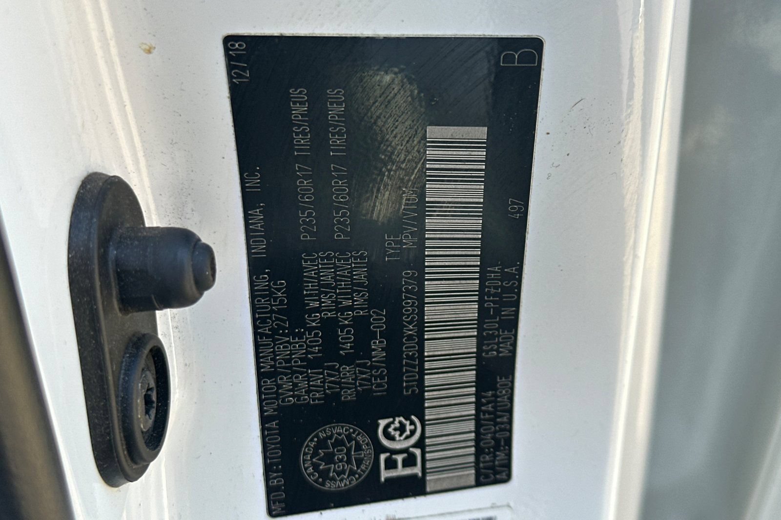 Used 2019 Toyota Sienna L FWD image 22