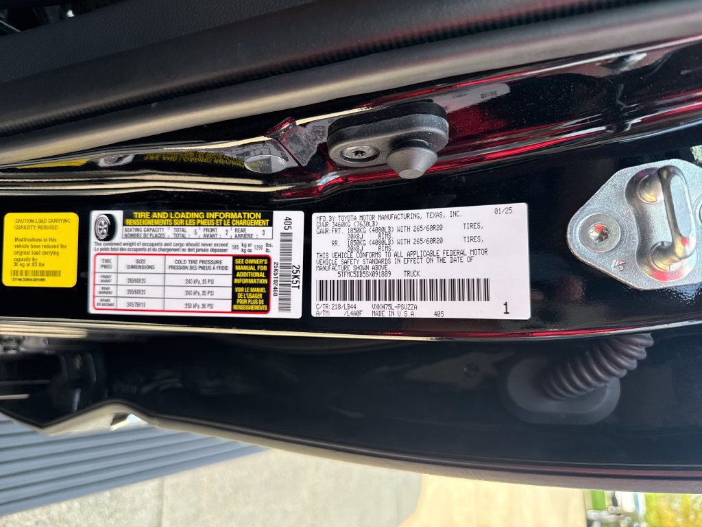 Certified 2025 Toyota Tundra 1794 Edition AWD/4WD image 37