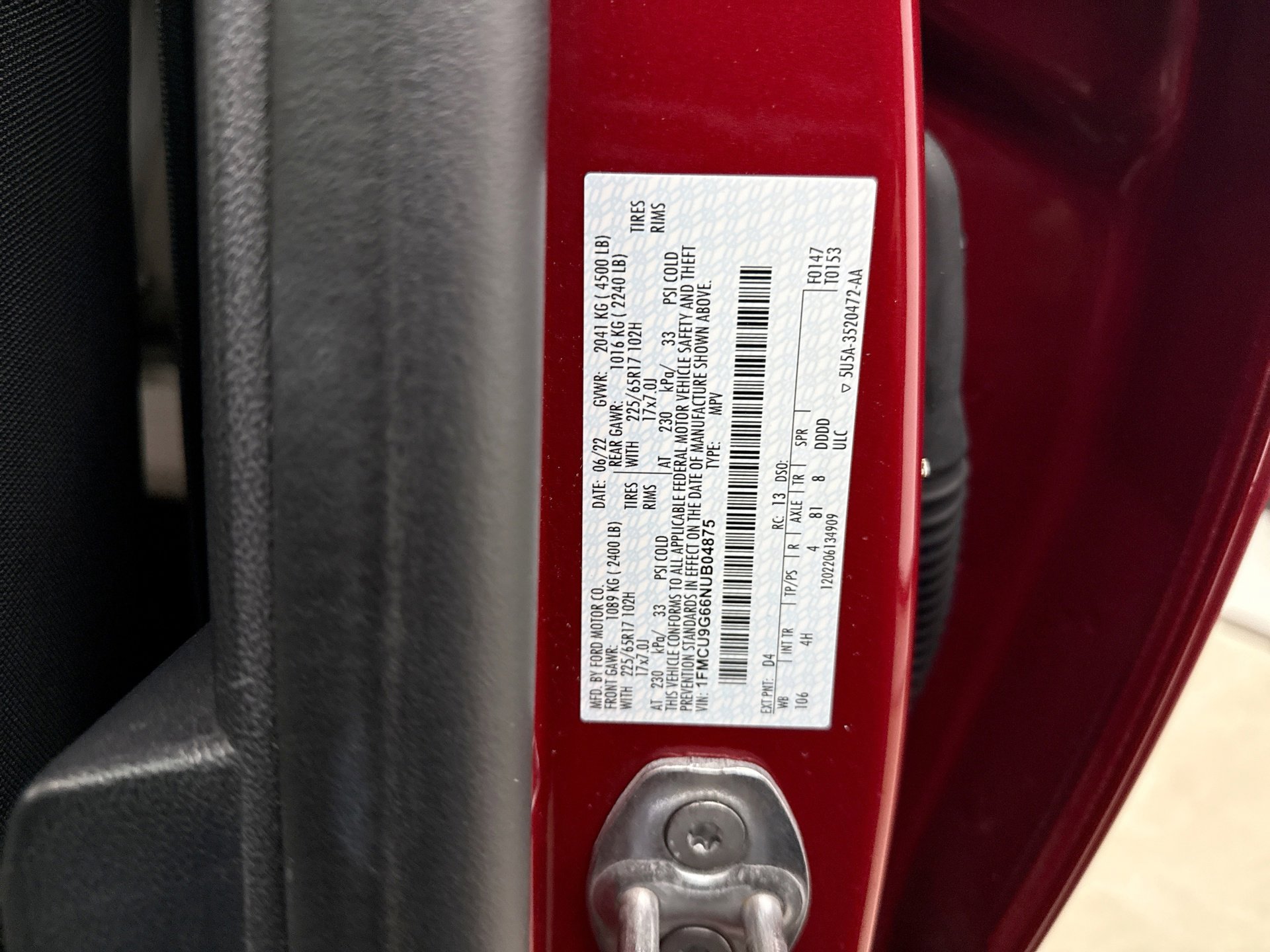 Used 2022 Ford Escape SE w/ Convenience Package image 19