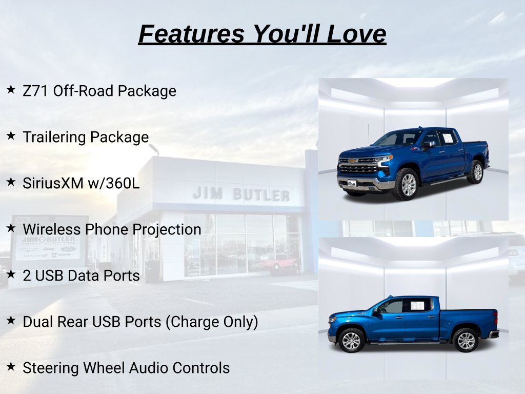 Used 2022 Chevrolet Silverado 1500 LTZ w/ Technology Package AWD/4WD image 42