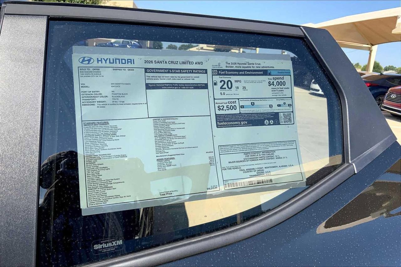 New 2026 Hyundai Santa Cruz Limited image 18