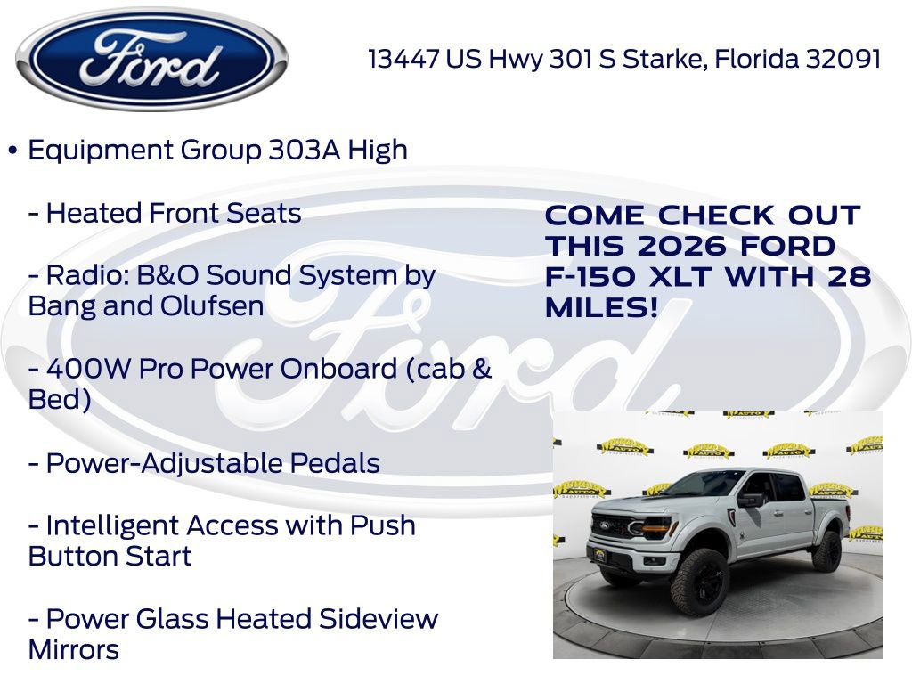 New 2026 Ford F150 XLT w/ Equipment Group 303A High image 25