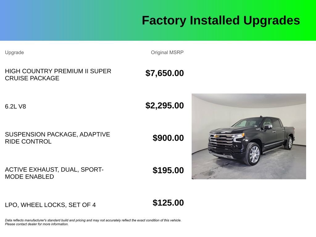 Used 2026 Chevrolet Silverado 1500 High Country AWD/4WD image 4