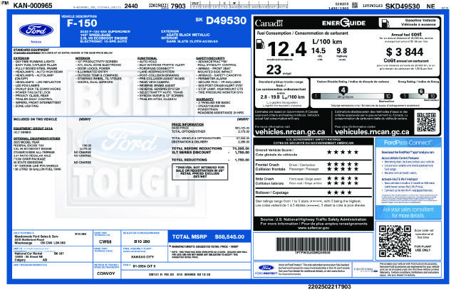 Used 2025 Ford F150 XLT w/ Equipment Group 301A Standard AWD/4WD image 5