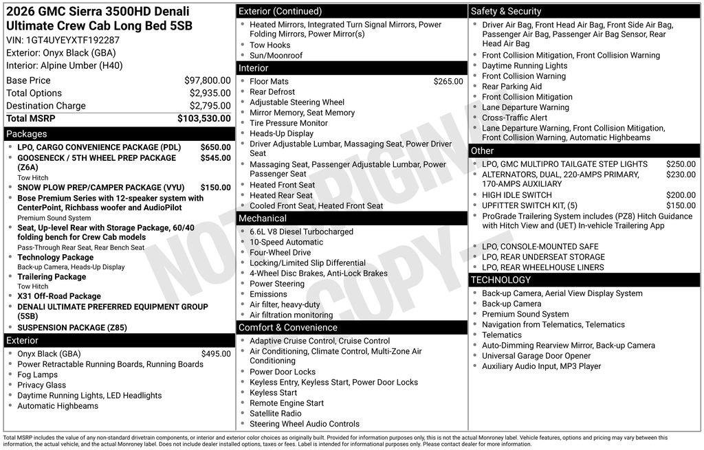 New 2026 GMC Sierra 3500 Denali Ultimate image 59