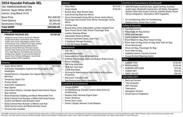 Used 2024 Hyundai Palisade SEL w/ Premium Package AWD/4WD image 10
