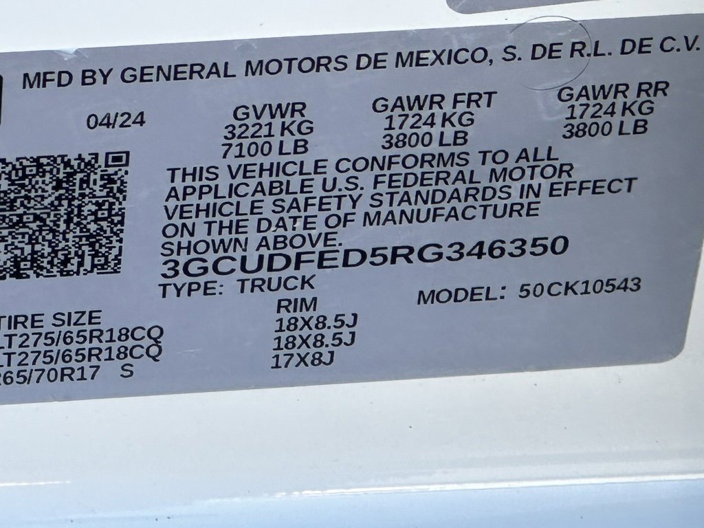 Used 2024 Chevrolet Silverado 1500 LT Trail Boss w/ Protection Package image 39