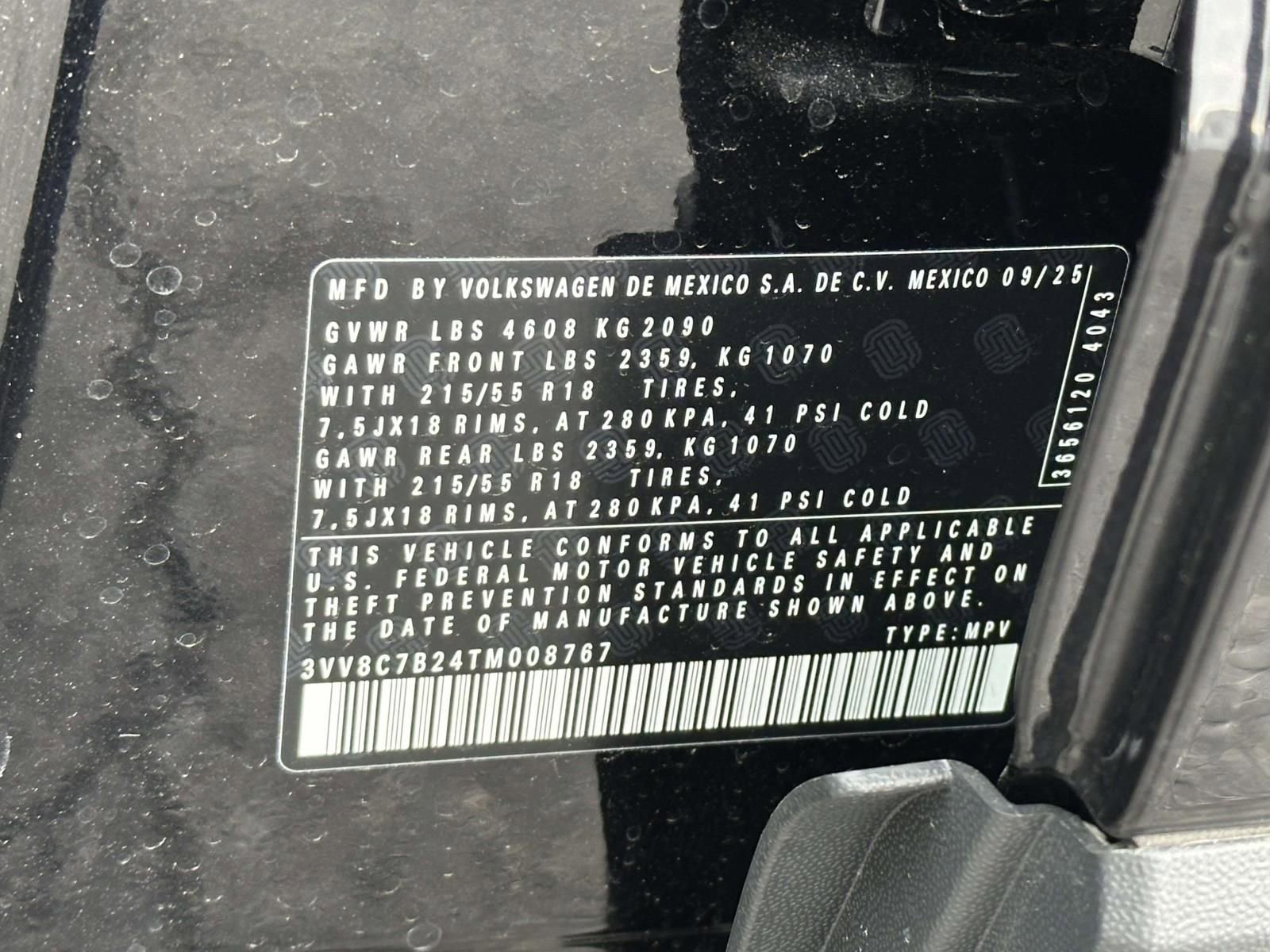 New 2026 Volkswagen Taos S image 16