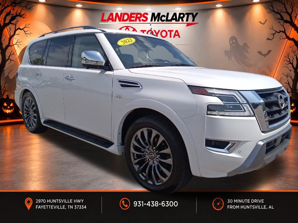 Used 2022 Nissan Armada Platinum w/ Captain's Chairs Package RWD image 1