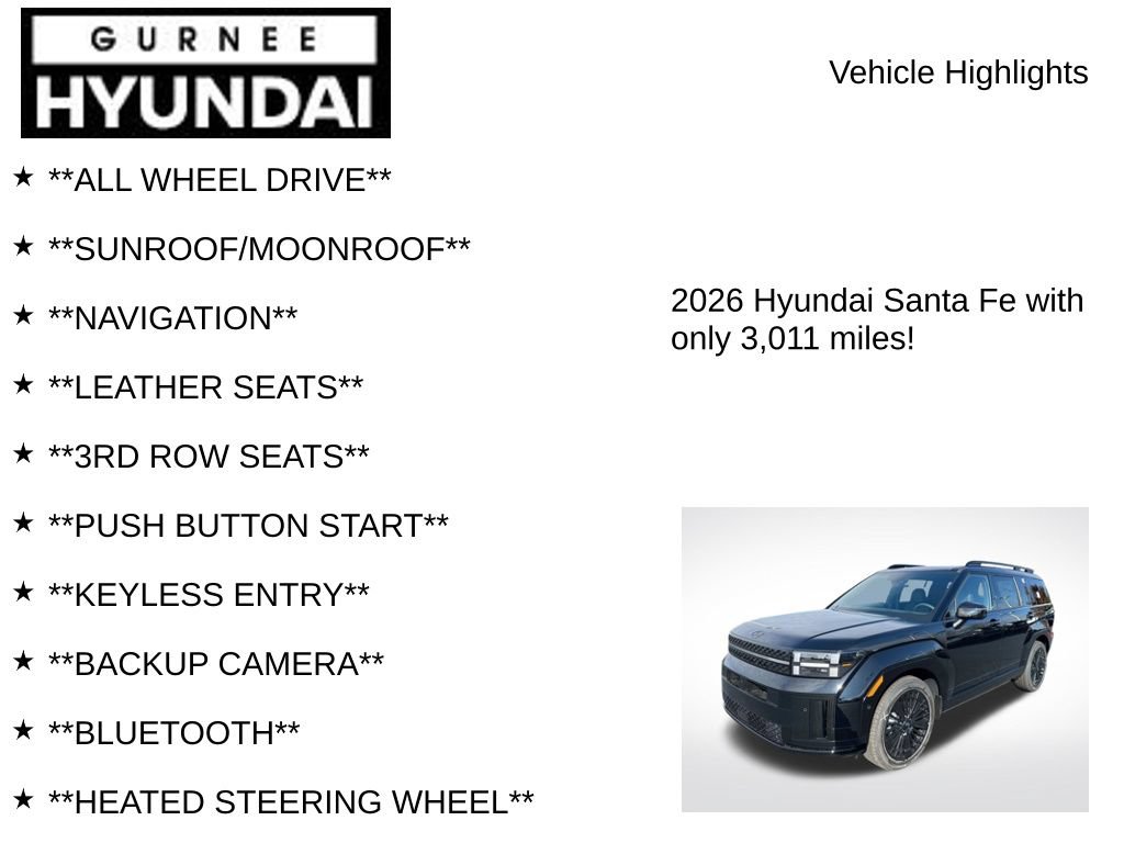 Used 2026 Hyundai Santa Fe Calligraphy AWD/4WD image 7
