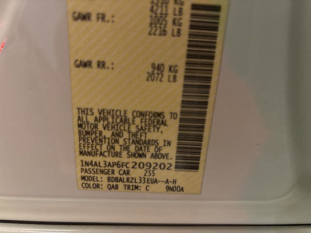 Used 2015 Nissan Altima 2.5 SL w/ Moonroof Package image 13