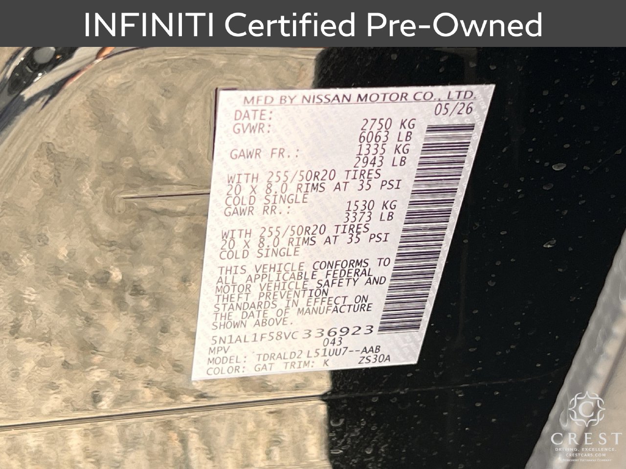 Certified 2027 INFINITI QX60 Luxe w/ Cargo Package FWD image 33