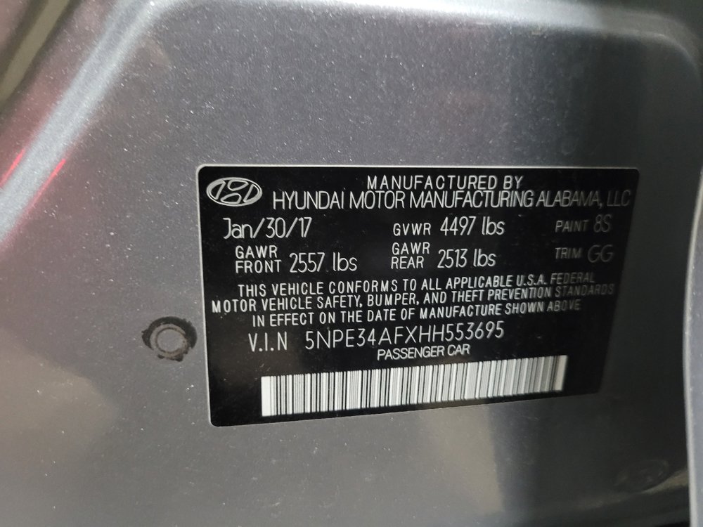 Used 2017 Hyundai Sonata Sport w/ Value Edition Package 02 FWD image 33